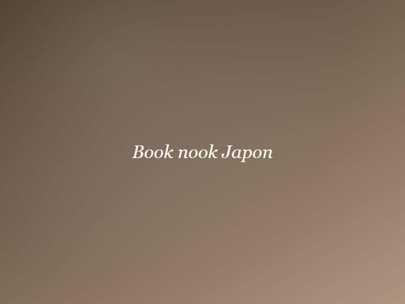 Book nook Japon — Fealune